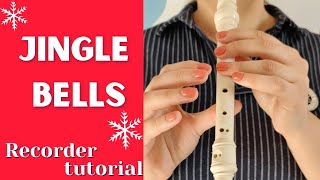 How to play jingle bells by recorder  recorder tutorial [upl. by Magnus]