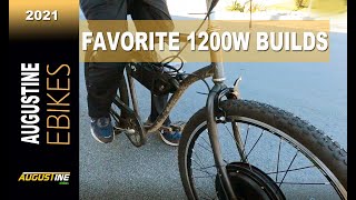 E bikes 2021 3 of my favorite 1200w Hub Kit Builds [upl. by Obbard323]