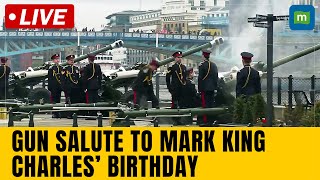 Live Gun salute at Tower of London to mark King Charles’ birthday LONDON  ROYAL FAMILY [upl. by Yob192]