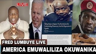 FRED LUMBUYE LIVE AMERICA EMUWALILIZA OKUWANIKA KAWEDEMU Chemical Ali Live [upl. by Imrots]