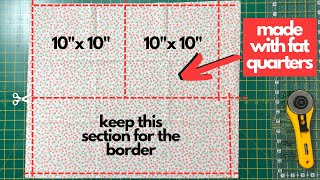 Fat Quarter Quilt Pattern Half Square Triangle Quilt Tutorial [upl. by Itra]