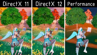 Fortnite Chapter 4 Season 3  DirectX 11 vs DirectX 12 vs Performance Mode  EPIC SETTINGS  RX 6600 [upl. by Eanat]