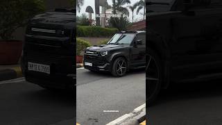 BLACK DEFENDER 😱 trending defender landrover black modified defenderlovers shorts video [upl. by Ivon]