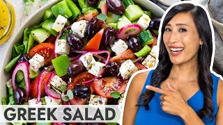 Greek Salad with Easy Homemade Dressing [upl. by Schell404]