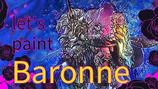 Lets Paint Baronne de Fleur full art etching and speed paint yugioh [upl. by Phira]