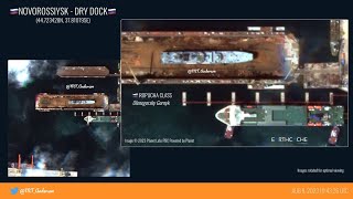 Satellite Images of the Olenegorsky Gornyak in Dry Dock Plus a SECOND Ropucha Ship in Dry Dock [upl. by Margarethe]