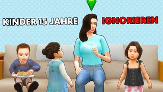 Das passiert wenn man Kinder ohne IRGENDEINE Interaktion großzieht Sims 4 [upl. by Hametaf231]