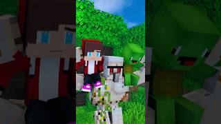 JJ and mikey Iron Golems Memories Return 🥹minecraft shorts animation [upl. by Atikaj146]