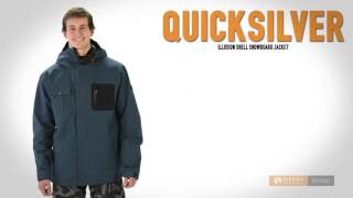 Quiksilver Illusion Shell Snowboard Jacket  Waterproof For Men [upl. by Eilyr]