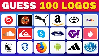 Guess the Logo in 5 Seconds  100 Famous Logos 🥇 Logo Quiz 2024 [upl. by Hanna]