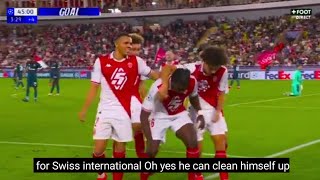 Amazing 🔥 Breel Embolo Goal Monaco Vs Crvena zvezda 21 All Goals Highlights amp Highlights [upl. by Abbotsen]