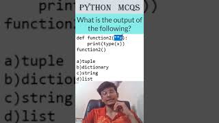 Quick Python MCQ Breakdown  Fast Python Learning infytqmcq infytq pythonprogramming python [upl. by Lanie]