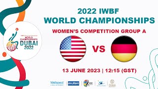 USA vs GER  Womens Competition Group A  2022 IWBF Wheelchair Basketball World Championships [upl. by Agna]