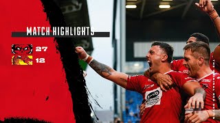 HIGHLIGHTS  Salford Red Devils 2712 Catalans Dragons  Betfred Super League Round 25 [upl. by Rochester]