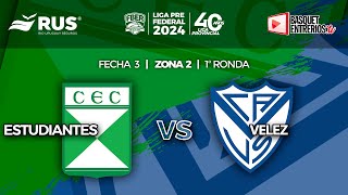 Liga Provincial de Mayores 2024 – Primera Fase Estudiantes Cdia vs Vélez Sársfield [upl. by Felicie]