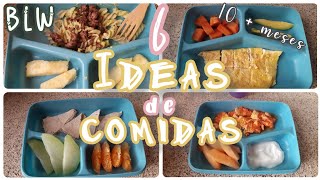 IDEAS DE COMIDA PARA BEBÉS  10  MESES  RECETAS SÚPER FACIL blw [upl. by Luy652]