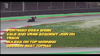 Portimao TEst WSBK 2024 include VR46ACademy ducatiBulega on top beat Topraksession 1 [upl. by Edik]