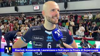 🎙️🟡🔵 MIXED ZONE  Sbertoli Kozamernik Laurenzano e Soli dopo la Finale Supercoppa 2024 a Firenze [upl. by Edie760]