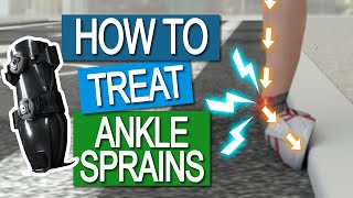 One Minute Medicine  How to treat ankle sprains 3D Animation [upl. by Kaleena]