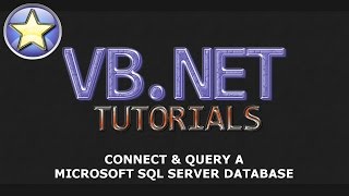 VBNET Tutorial  Connect amp Query a Microsoft SQL Server Database  Part 1 [upl. by Maribeth333]