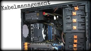 KABELMANAGEMENT PC RICHTIG VERKABELN  GAMER PC BAUEN DEUTSCH [upl. by Yanat717]