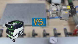 Vakuumpumpe VS Staubsauger  Der Vergleich  Spanntechnik  CNC  Tutorial [upl. by Nerhtak]