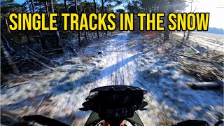 Single Tracks During Allroad Training  2021 KTM 890 Adventure R [upl. by Kciredes]