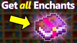 How to Get ALL 42 Enchantments FAST in Minecraft 121 Java  Bedrock [upl. by Dredi]