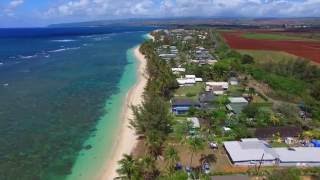 Aerial Tour of Mokuleia Homes on Oahus North Shore [upl. by Cyndia]