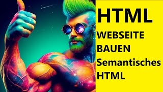 Einfache HTMLWebseite bauen  Was ist semantisches HTML  Tutorial  Deutsch [upl. by Atram]