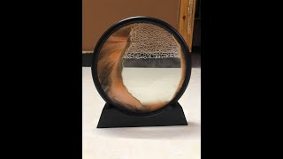 Moving Sand Art Picture Round Glass 3D Deep Sea Sandscape in Motion Display Flowing Sand Frame [upl. by Pablo]