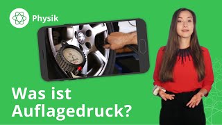 Auflagedruck Definition Formel und Druck im Alltag – Physik  Duden Learnattack [upl. by Ailat]