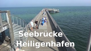 The beautiful pier in Heiligenhafen is a pier on the beach of Heiligenhafen on the Baltic Sea [upl. by Sirref697]