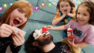 CRAZY CHRiSTMAS CHALLENGES Adley Niko amp Navey play Santa Says Reindeer Dad and Fun Family Games [upl. by Yauqaj]