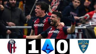 Bologna 10 Lecce Bologna vs Lecce All Goals and Highlights Serie A Liga Italia sportnews [upl. by Kimon]