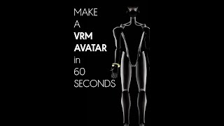 Mona Howto Series Making a VRM Avatar in 60 Seconds [upl. by Nidia]