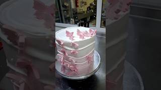 Butterfly dreams cake decoration Icing cake decorations Shorts video [upl. by Adnerol734]