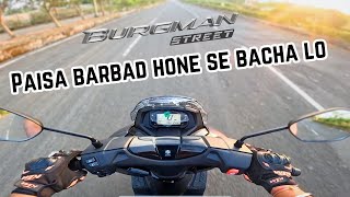 2024 Suzuki Burgman Street bs7  Detailed Ride Review  worth buying [upl. by Naul]