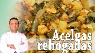 Acelgas rehogadas  Recetas de cocina [upl. by Forta]