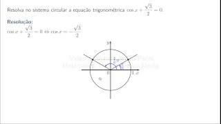 Trigonometria  Exercício 91 d da Aula 9 Equações trigonométricas [upl. by Cal]