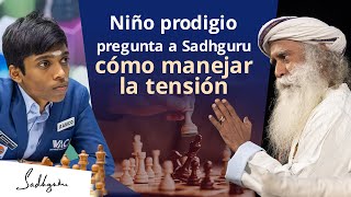 Praggnanandhaa pregunta ¿Cómo manejar la tensión   Sadhguru Español voz doblada con IA [upl. by Eluk]