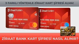 Ziraat Bankası Kart Şifresi Nasıl Alınır Ziraat Kart Şifresi Değiştirme Bankamatik Şifre Alma [upl. by Sulrac]