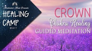 Crown Chakra Healing Guided Meditation  Healing Camp 2016  Day 7 [upl. by Arlena887]