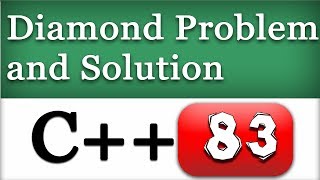 C Diamond problem in OOPS Solution using Virtual Inheritance with Example [upl. by Seitz]