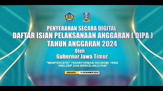 🔴 LIVE  PENYERAHAN SECARA DIGITAL DAFTAR ISIAN PELAKSANAAN ANGGARAN DIPA TAHUN ANGGARAN 2024 [upl. by Aicilihp471]