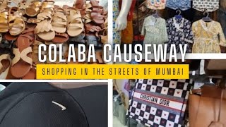 Colaba Causeway  Shopping in streets of Mumbai  Shopping tour guide [upl. by Manella]