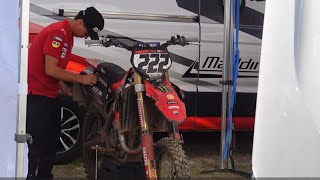 Antonio Cairoli training for Arnhem MXGP with Ducati DESMO450 MX  Lommel motocross [upl. by Auoy445]