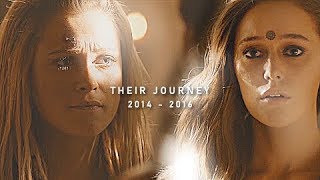 clarke and lexa  their journey  2014  2016  saturn  NEW full story [upl. by Hendel]