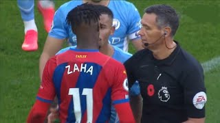 Wilfred Zaha fight vs Man City players  Crystal Palace vs Manchester City 20 [upl. by Noivart]