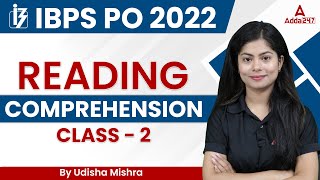 IBPS PO 2022  READING COMPREHENSION Class 2  English By Udisha Mishra [upl. by Zacherie647]